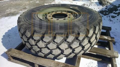 365/85R20 Michelin XZL Spare Tire on Combat Wheel 85% Tread